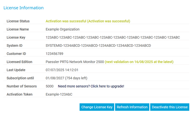 License Information